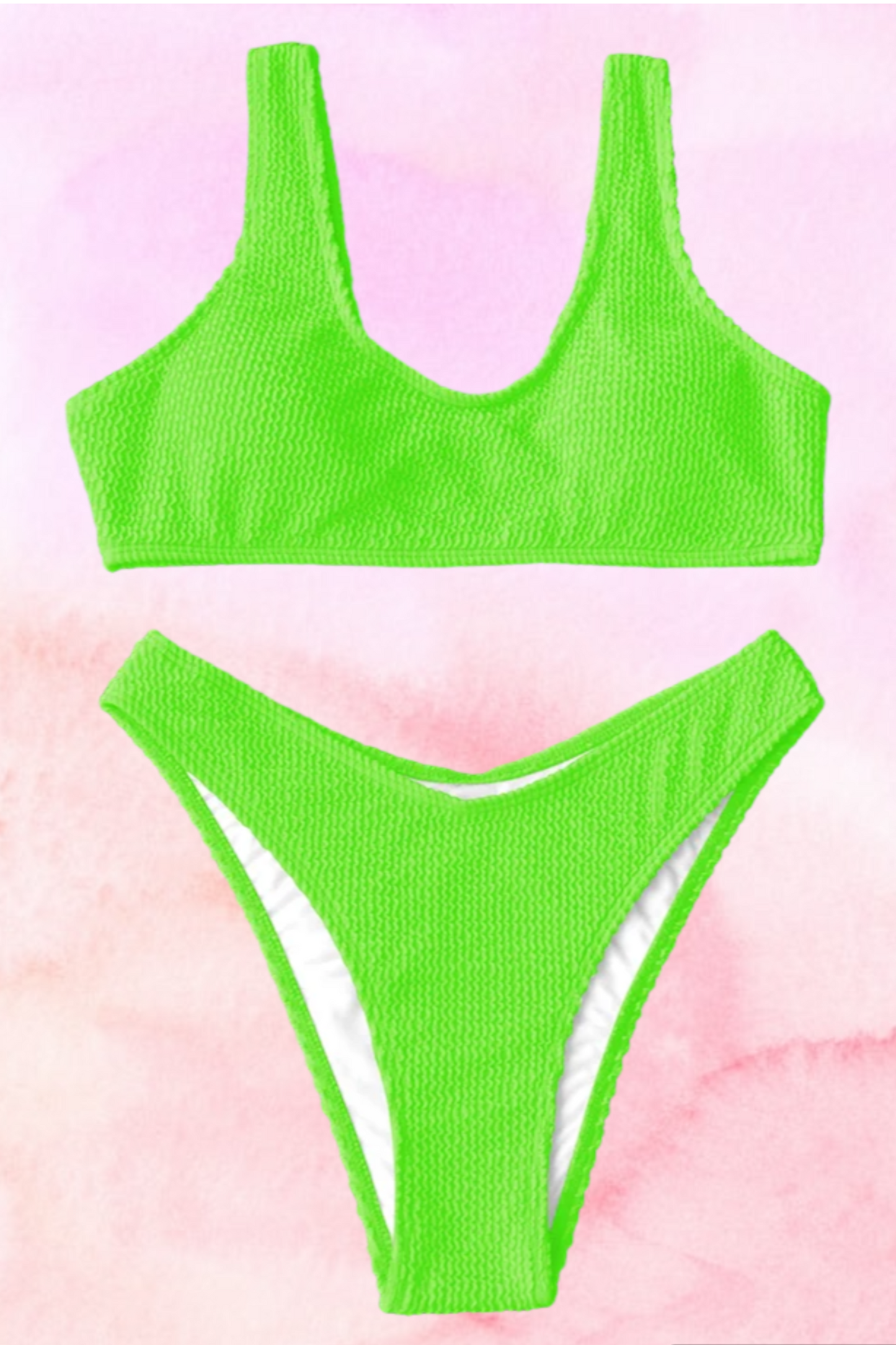 So Fire Bikini Set - Neon Green