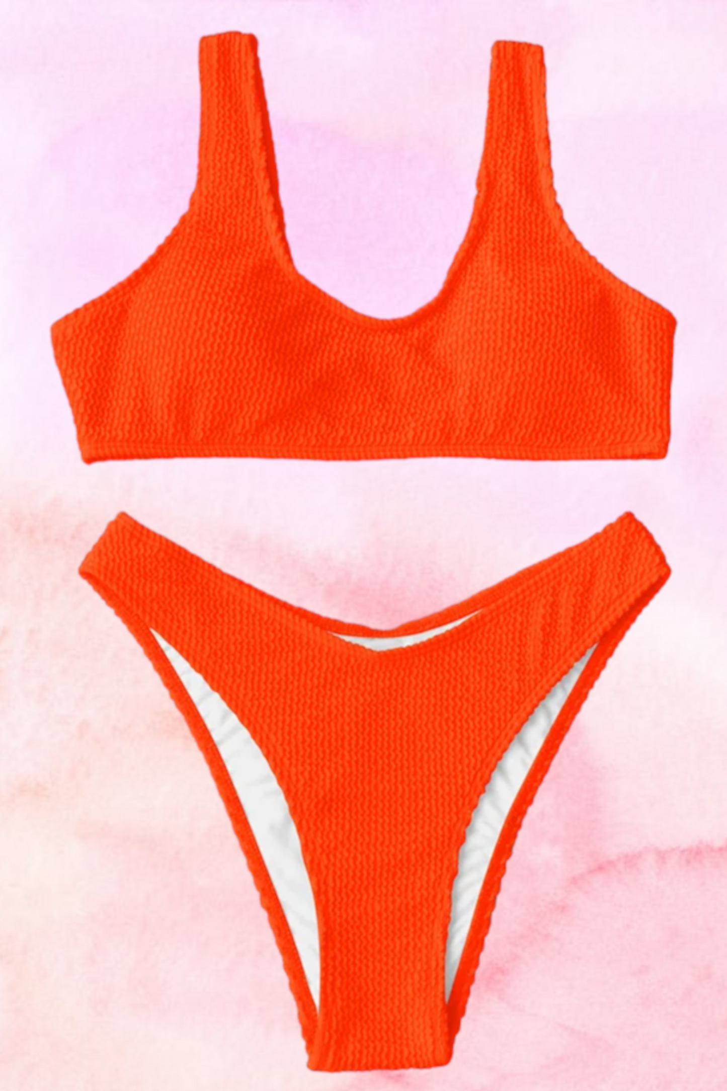 So Fire Bikini Set - Neon Orange