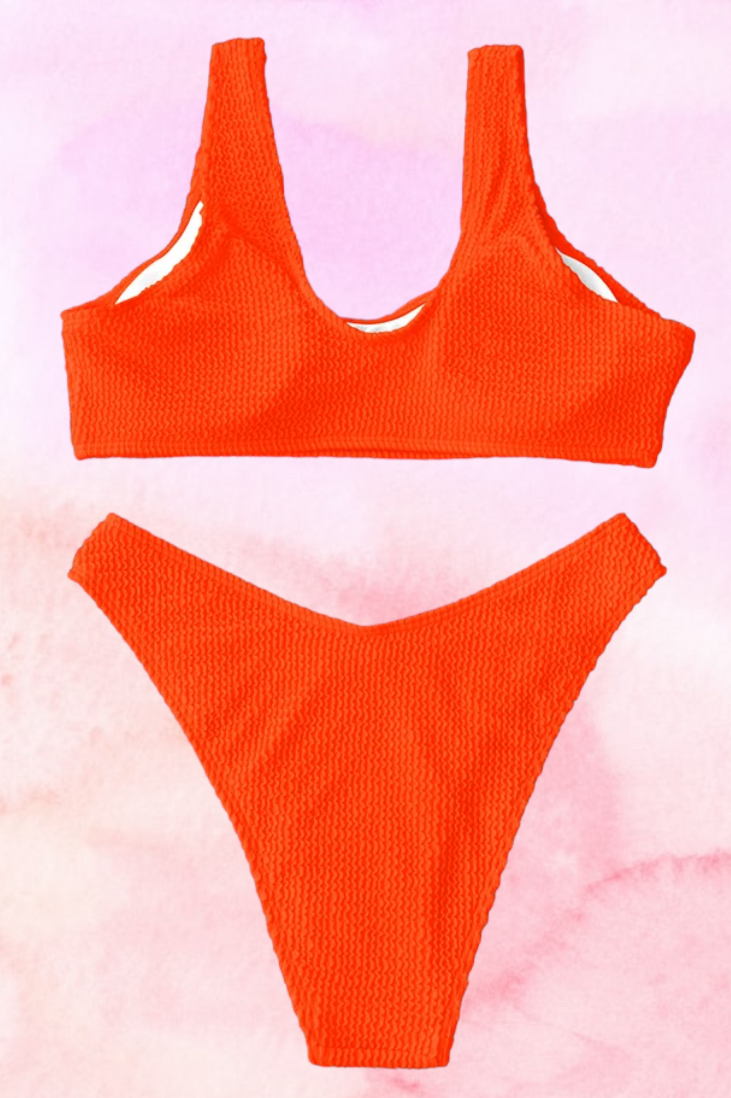 So Fire Bikini Set - Neon Orange