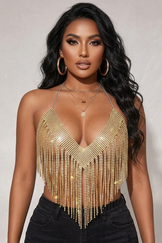 Too Glam Top - Gold