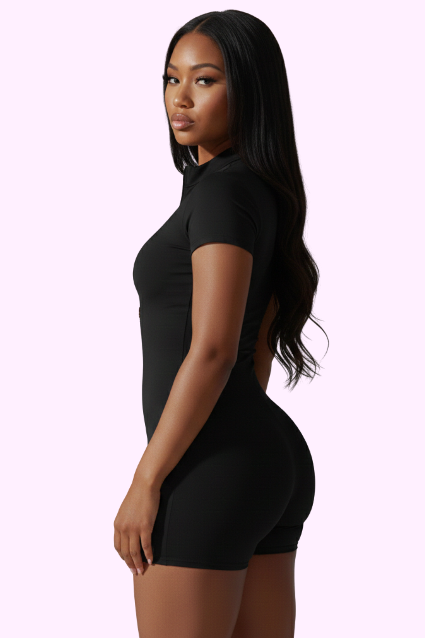 Flex On Em Active Romper - Black