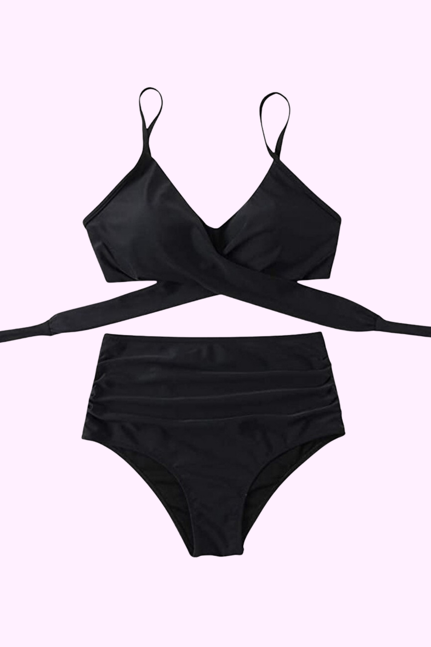 Midnight Swim High-Waisted Bikini Set