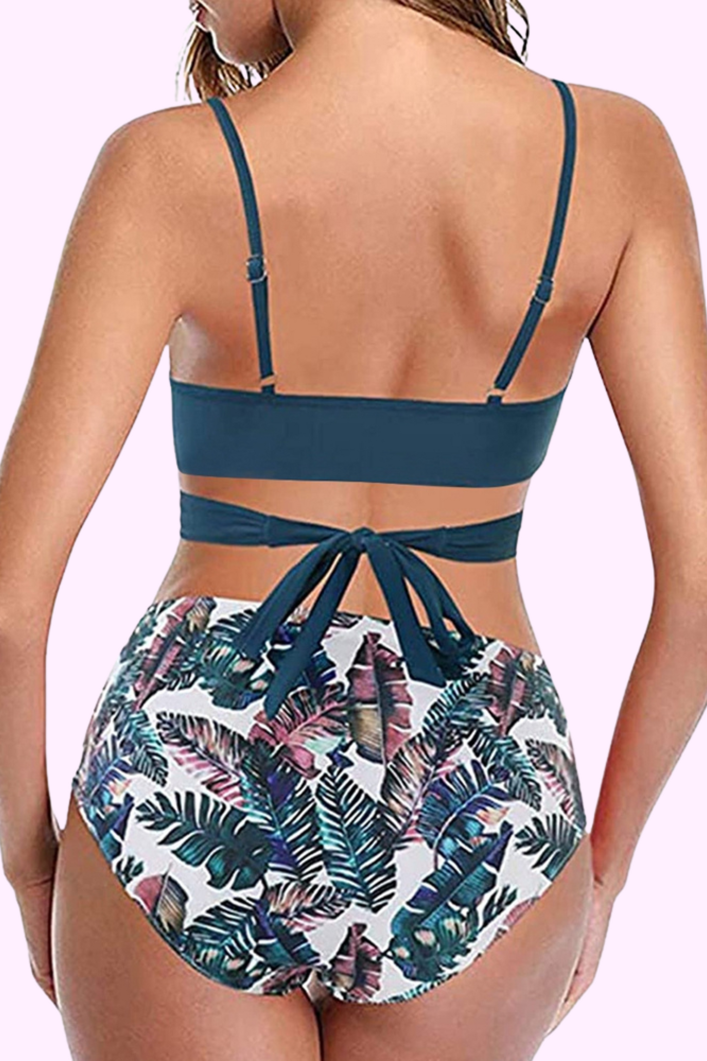 Fly Feathers High-Waisted Bikini Set