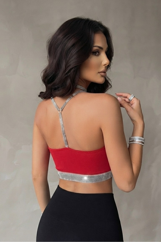 She Runs It Top - Red