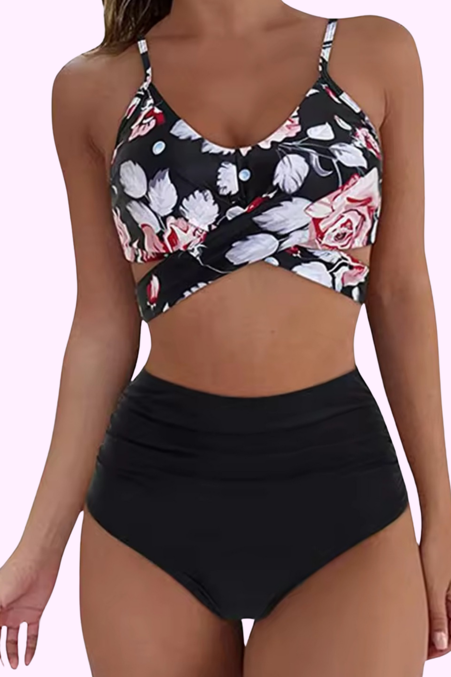 Summer Royalty High-Waisted Bikini Set