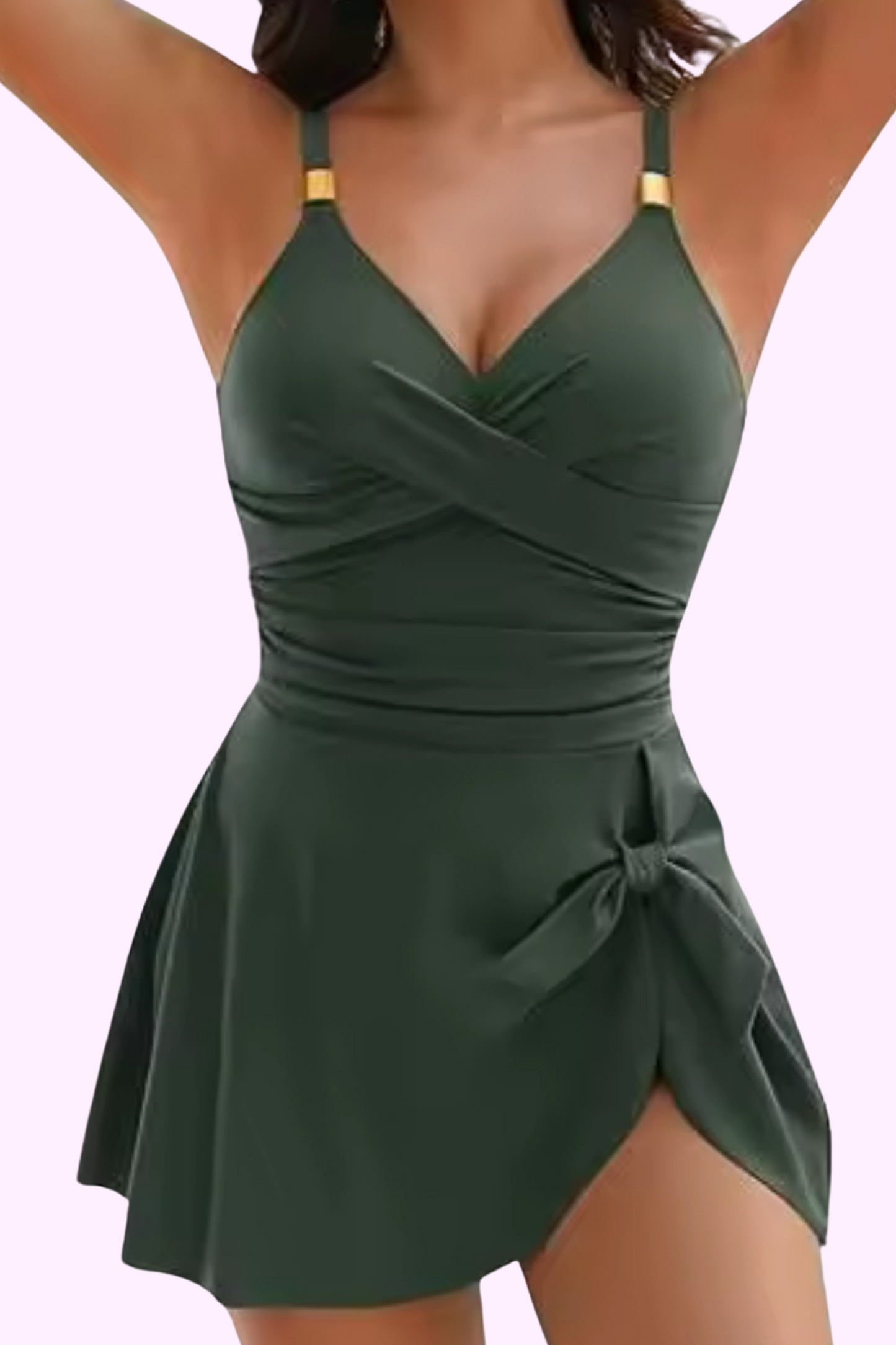 Ocean Breeze Swim Dress - Forrest