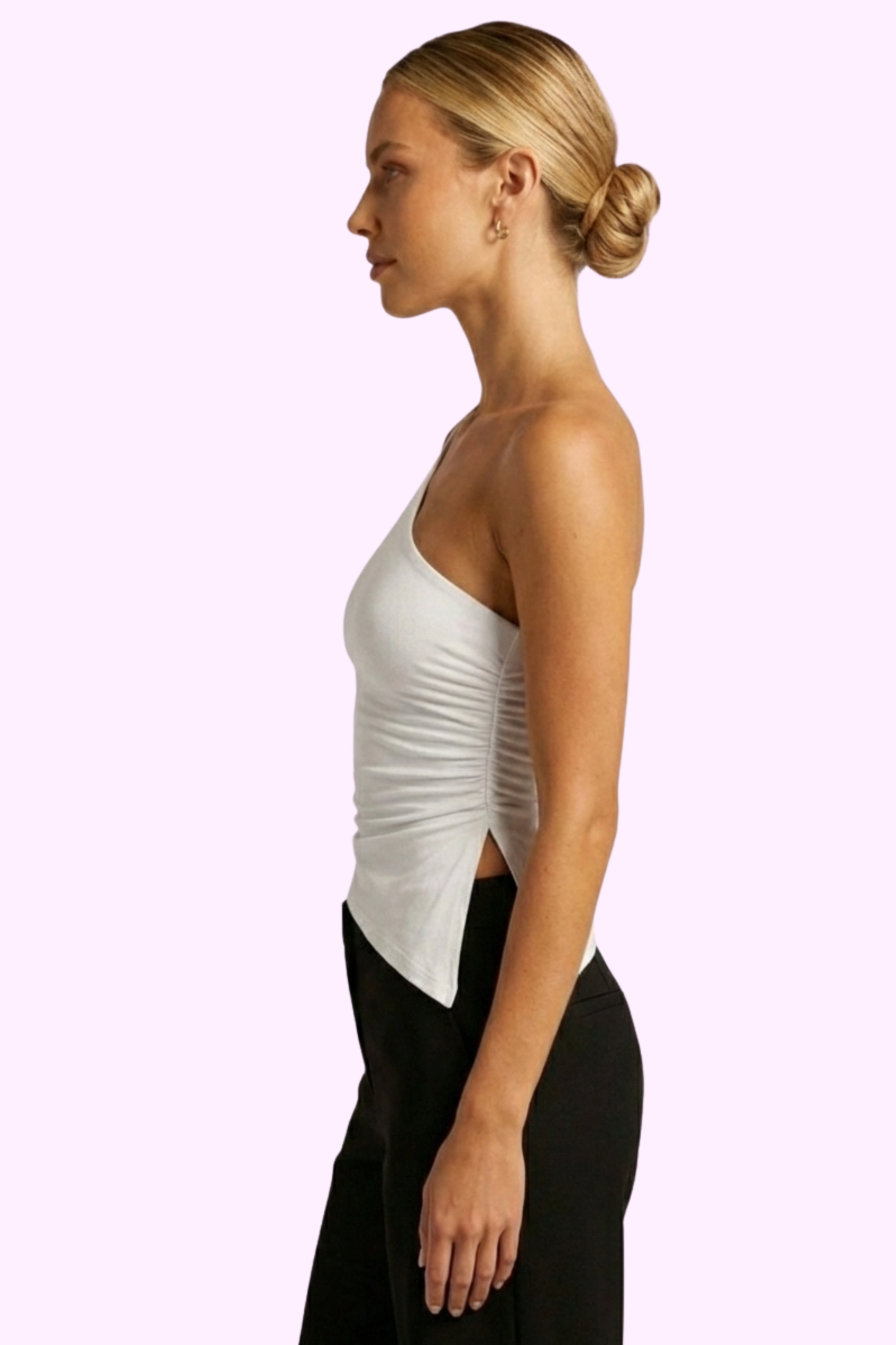 Stay Staring Top - White