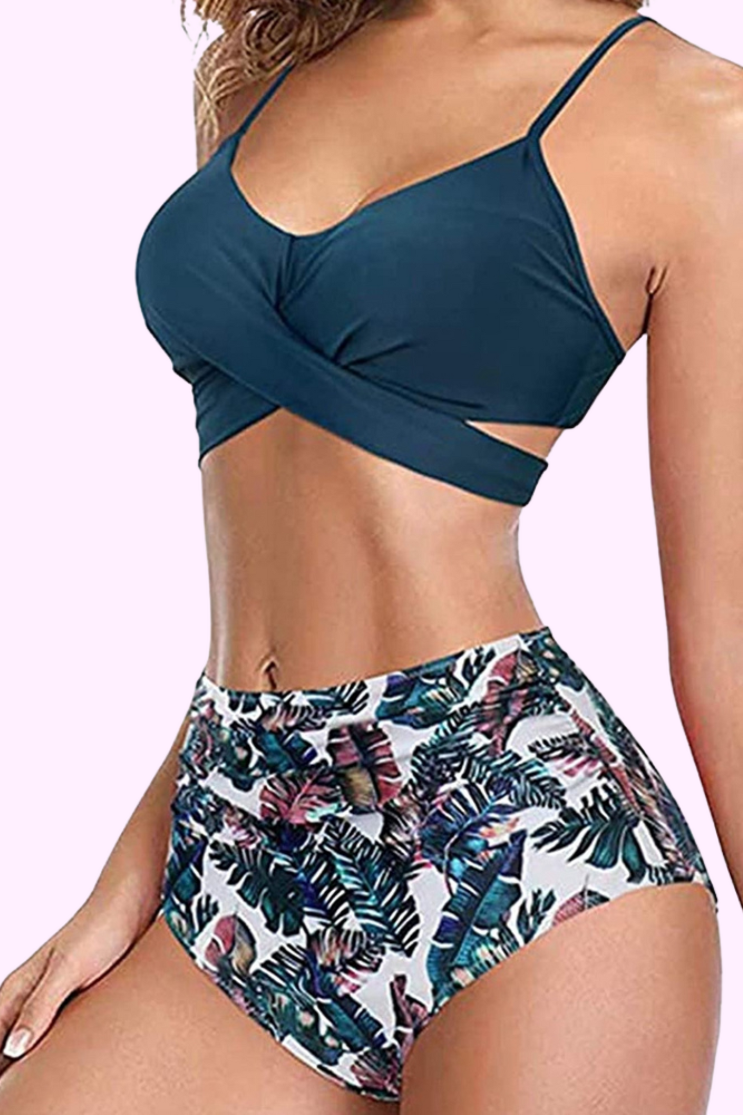 Fly Feathers High-Waisted Bikini Set