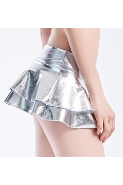 Lil Tease Skirt - Silver