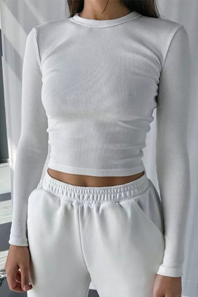 Real One Crop Top - White