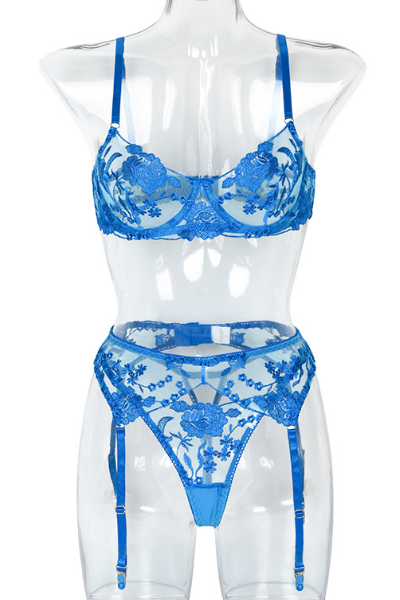 Become The Fire Lingerie Set - Blue