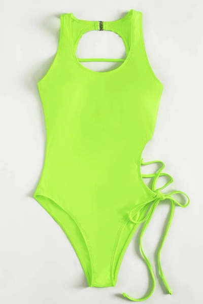 Songs About Me Swimsuit - Neon