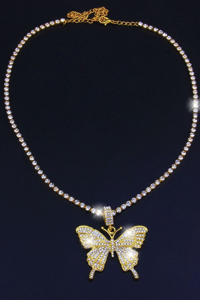 Giving Me Butterflies Jeweled Necklace