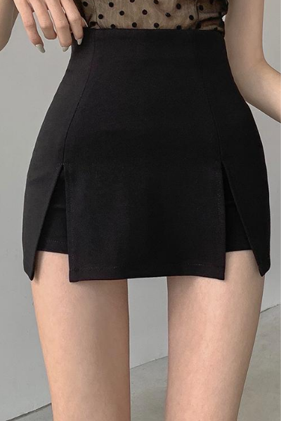Cross Your Mind Skirt with Built-In Shorts
