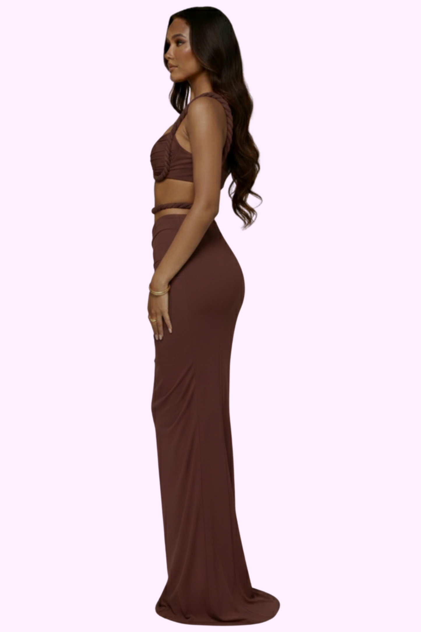 Badder Than Ever Dress Set - Brown
