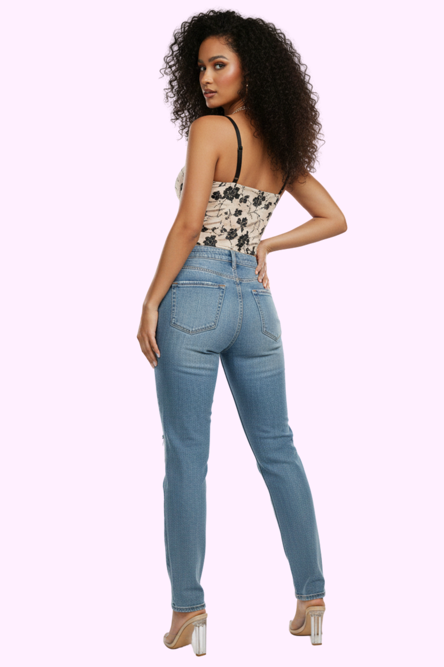 Floral Queen Top - Beige