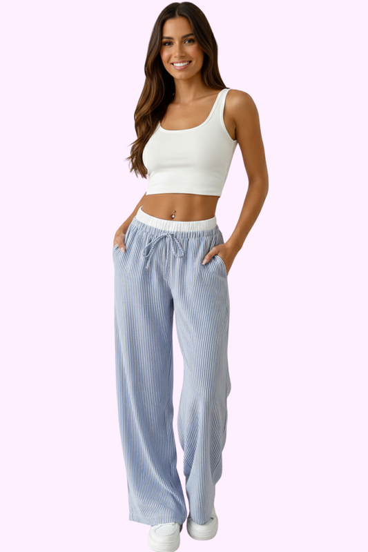 Main Character Energy Pants - Blue - flyqueens