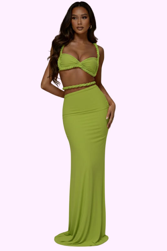 Badder Than Ever Dress Set - Green