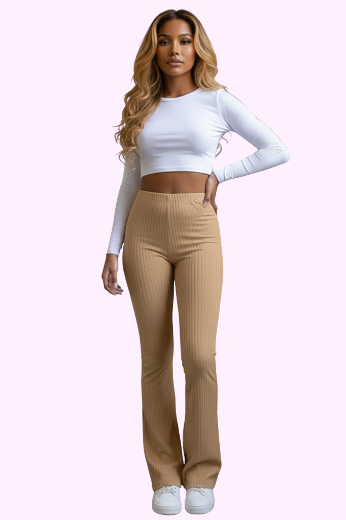 Pretty Girl Leggings - Tan