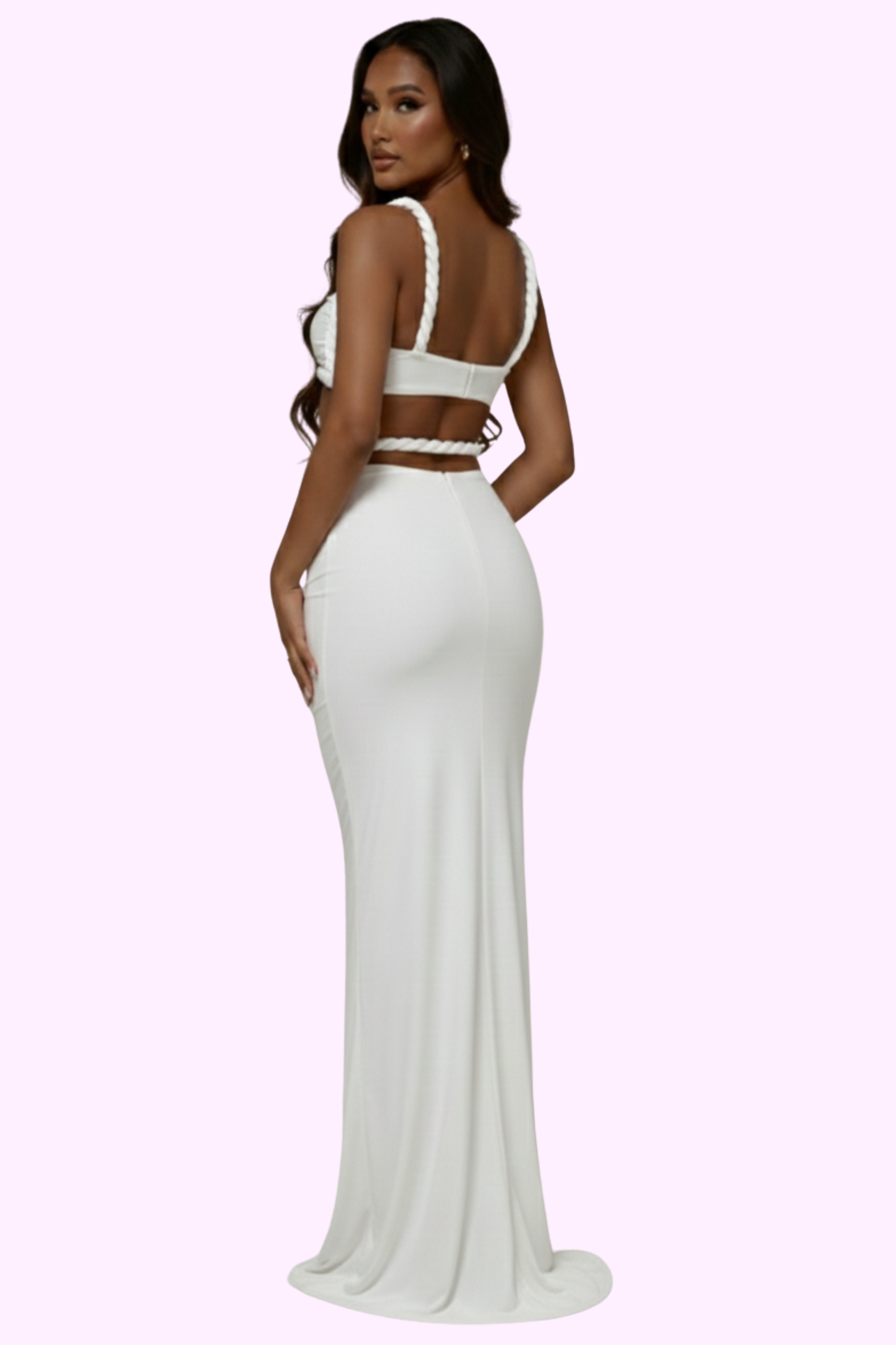 Badder Than Ever Dress Set - White