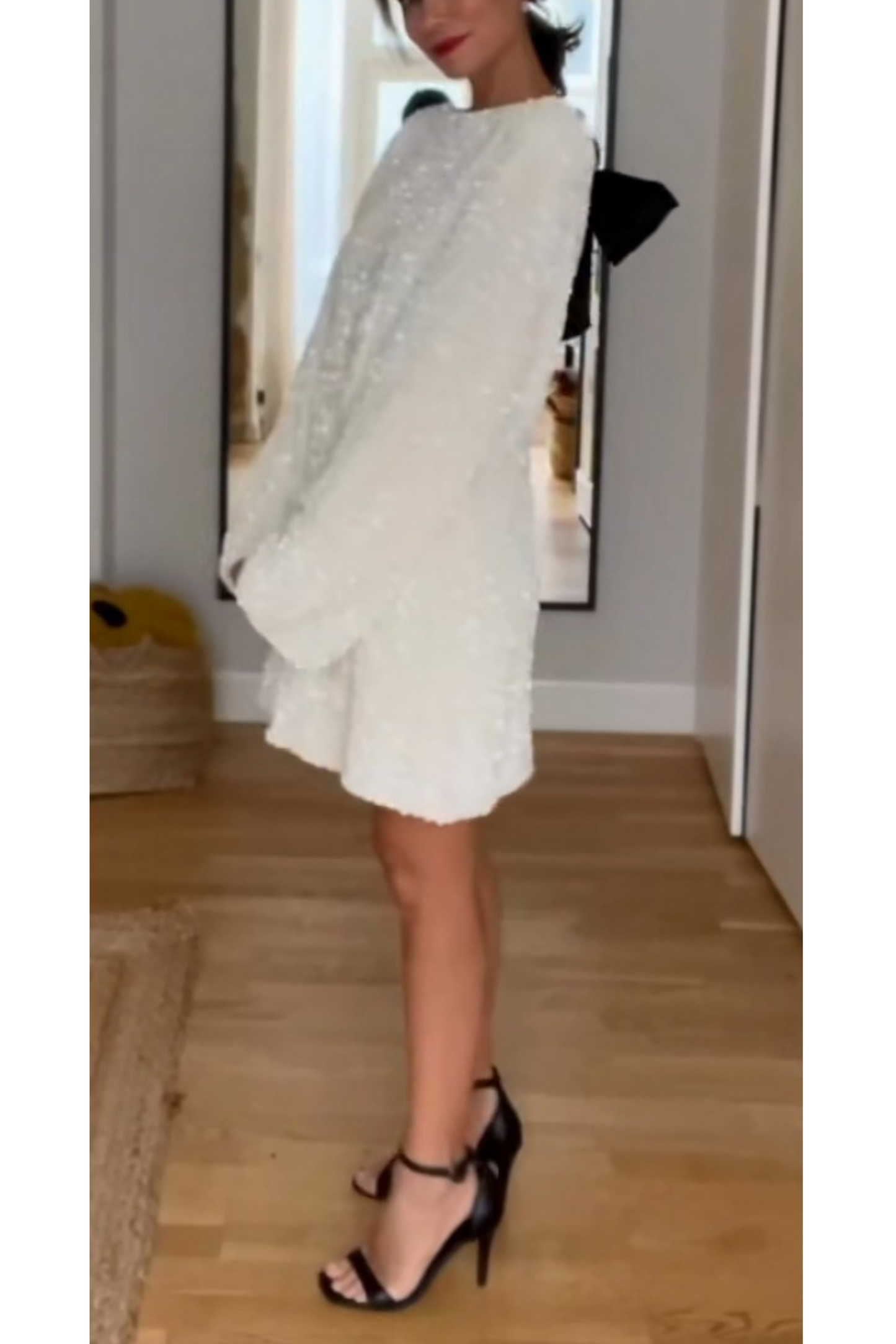 Sparkle Slay Dress - White