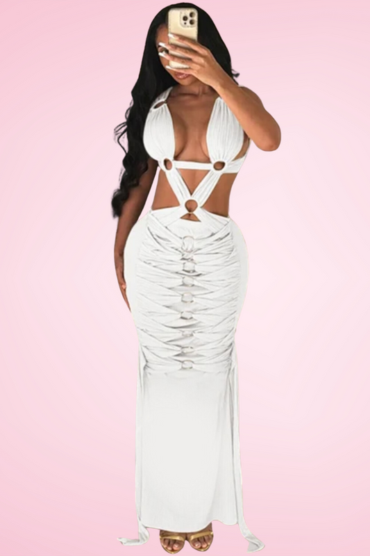 Flossin Dress - White