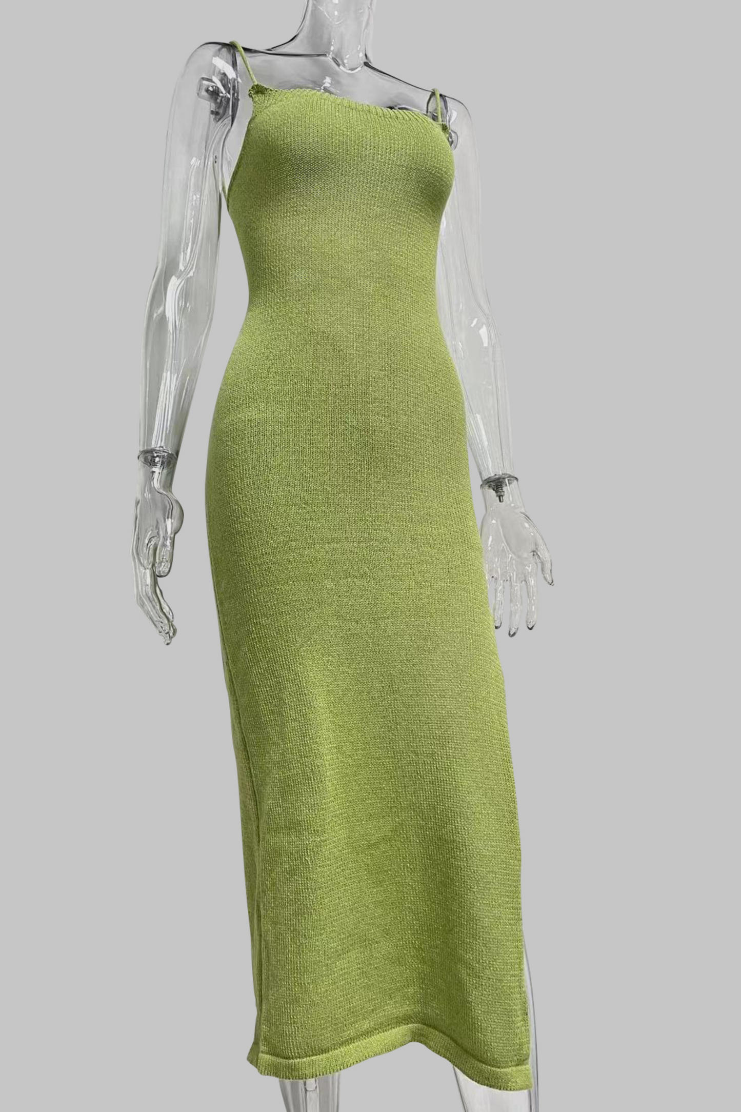 Pretty On Fleek Knit Dress - Green