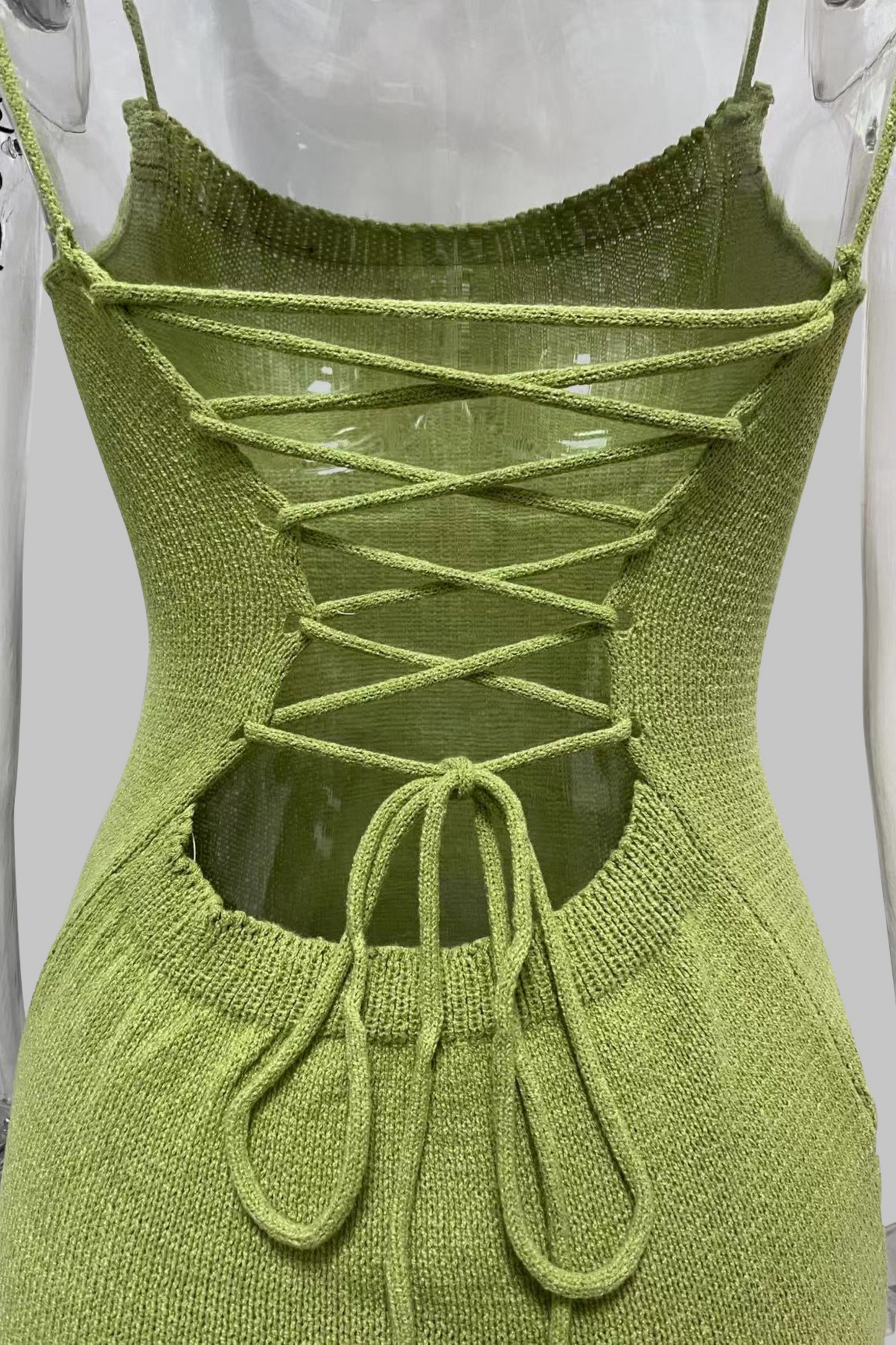 Pretty On Fleek Knit Dress - Green