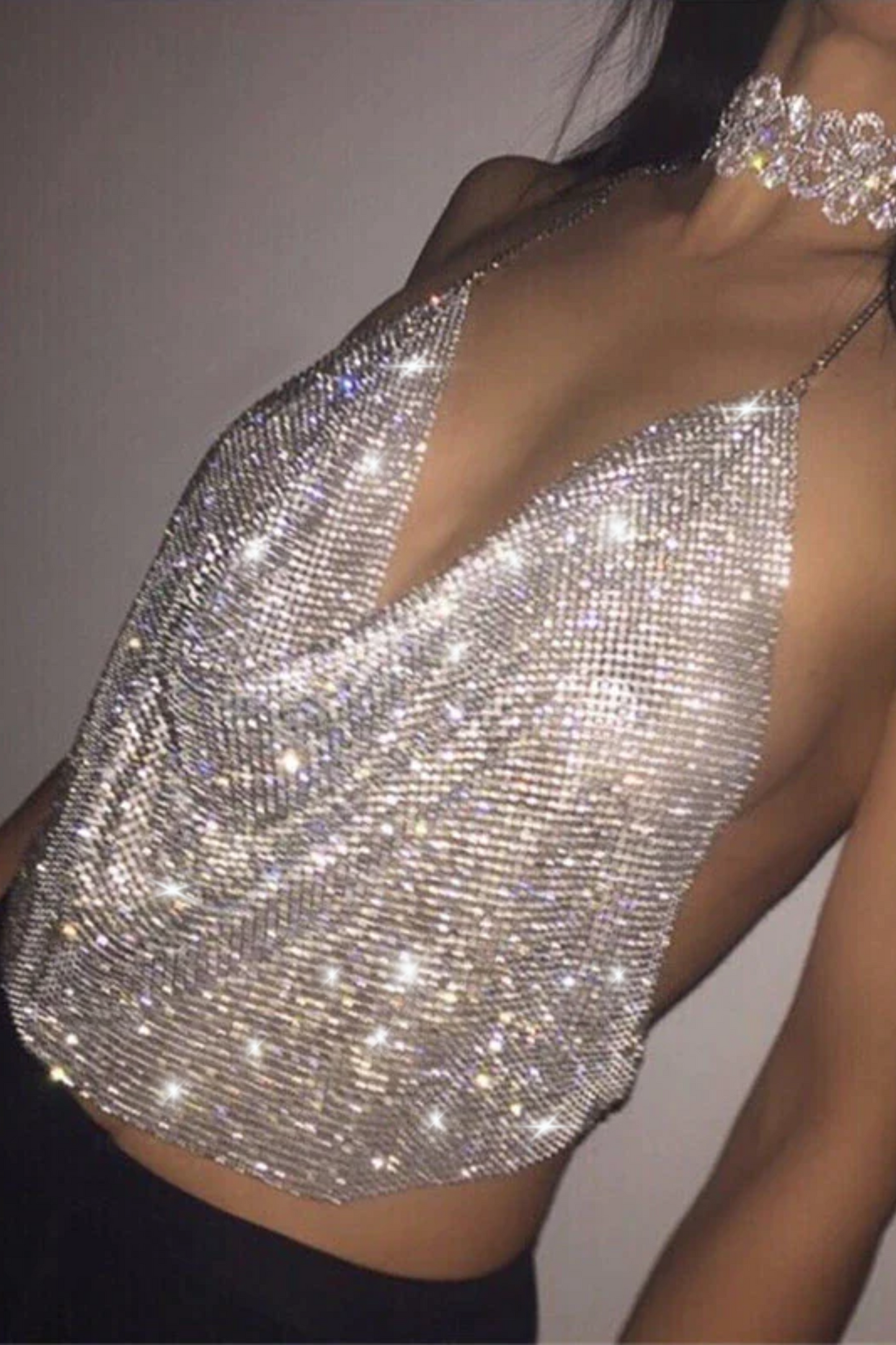 Draped in Perfection Top - Silver