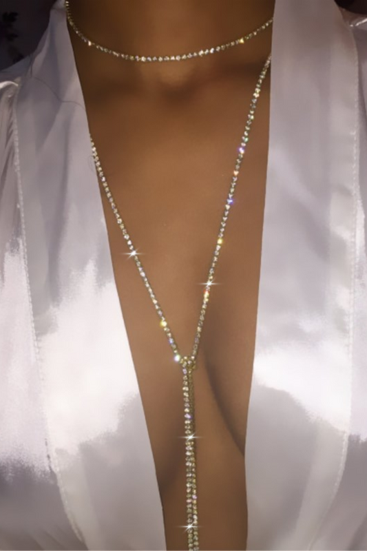 Late Night Vibe Jeweled Necklace