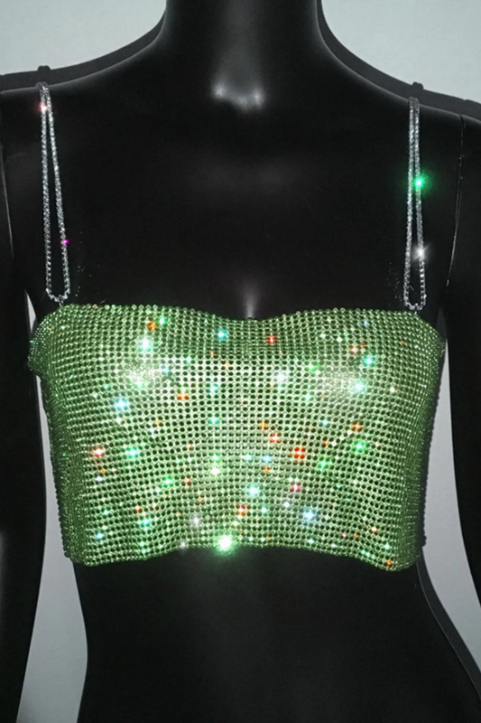 Nothing To Prove Jeweled Top - Green
