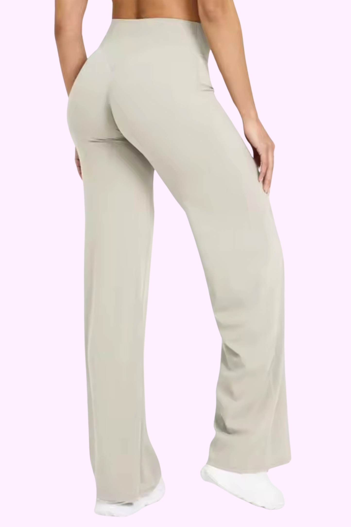 Wifey Material Yoga/Lounge Pants - Light Grey