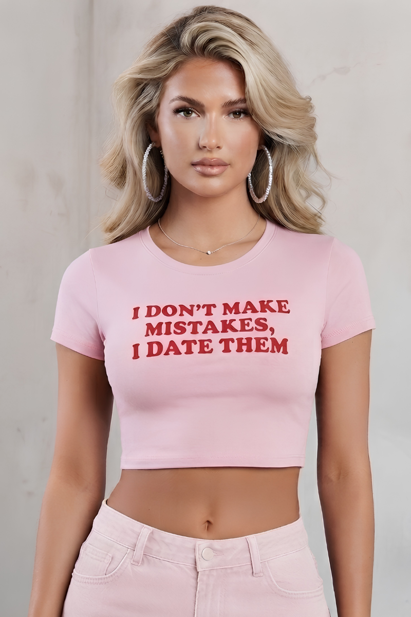 No Mistakes Tee - Pink