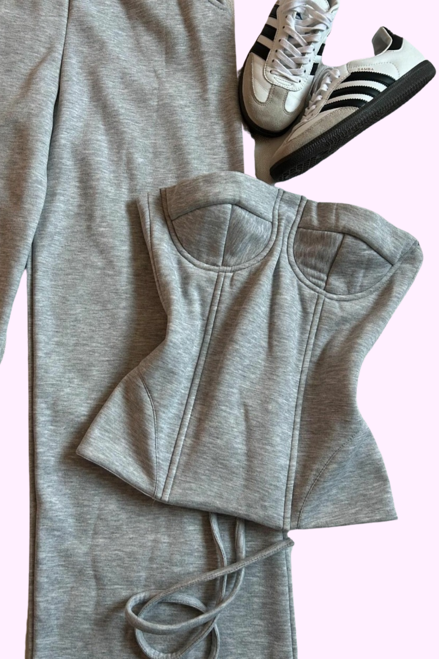 Top Tier Corset and Pants Sweat Set