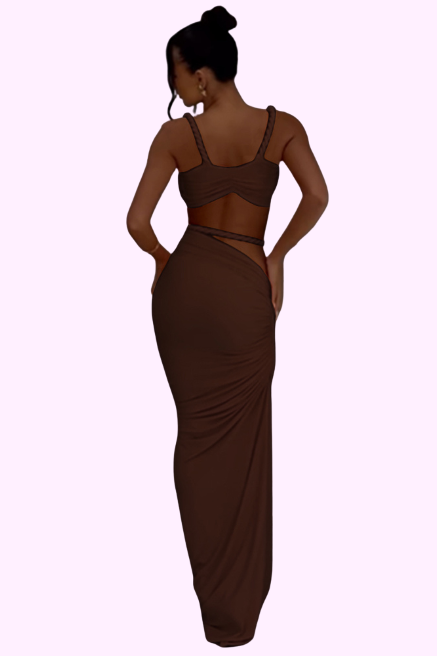 Badder Than Ever Dress Set - Brown