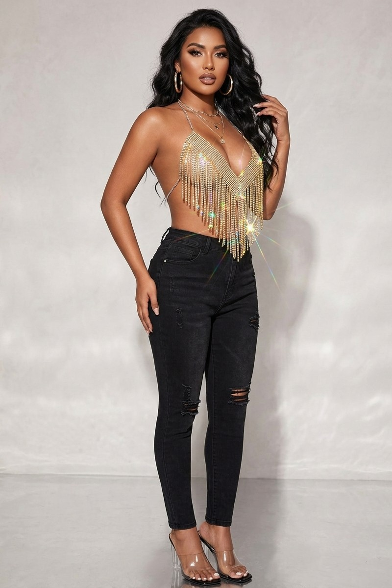Too Glam Top - Gold