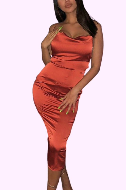 Issa Look Dress - Orange