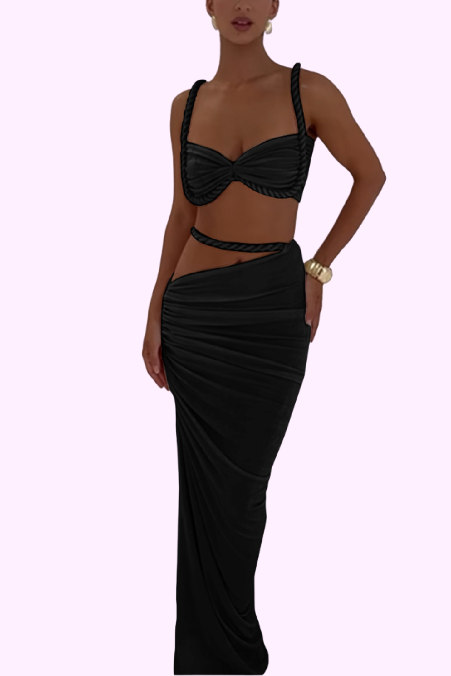 Badder Than Ever Dress Set - Black
