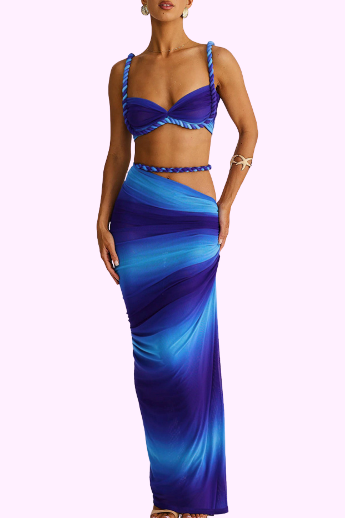 Badder Than Ever Dress Set - Blue