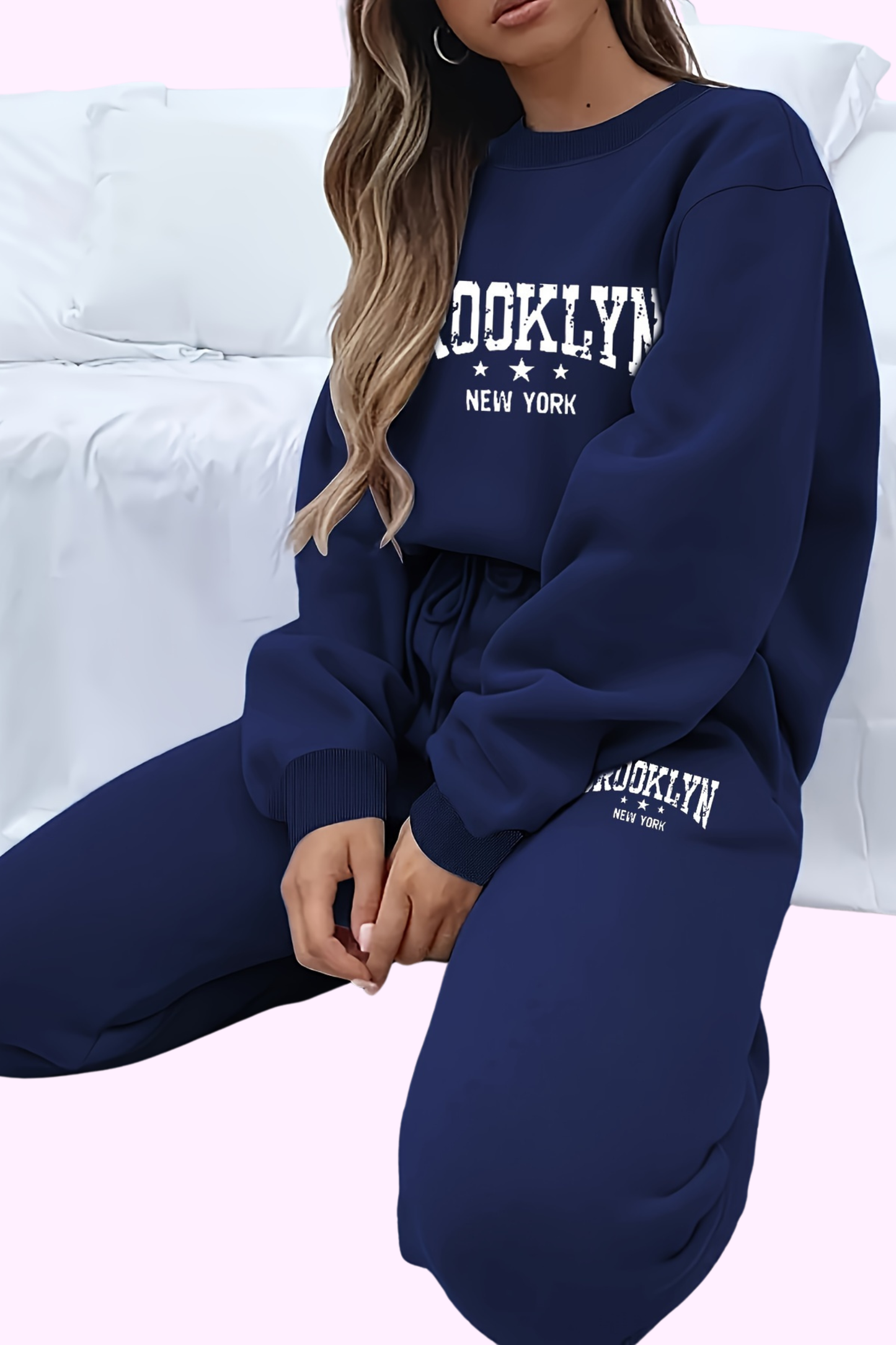 Brooklyn Sweatsuit - Navy Blue