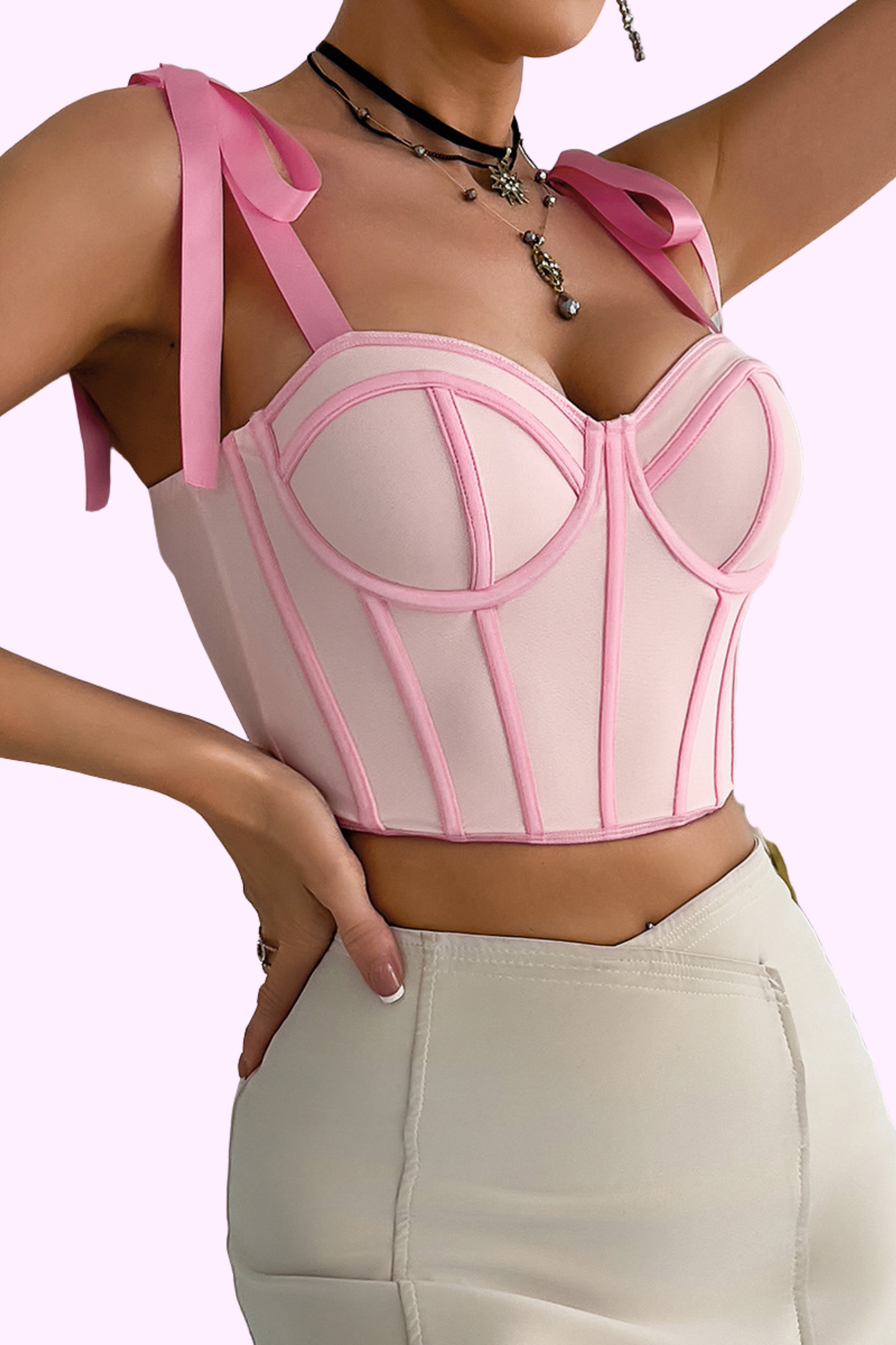 Curve Code Top - Pink