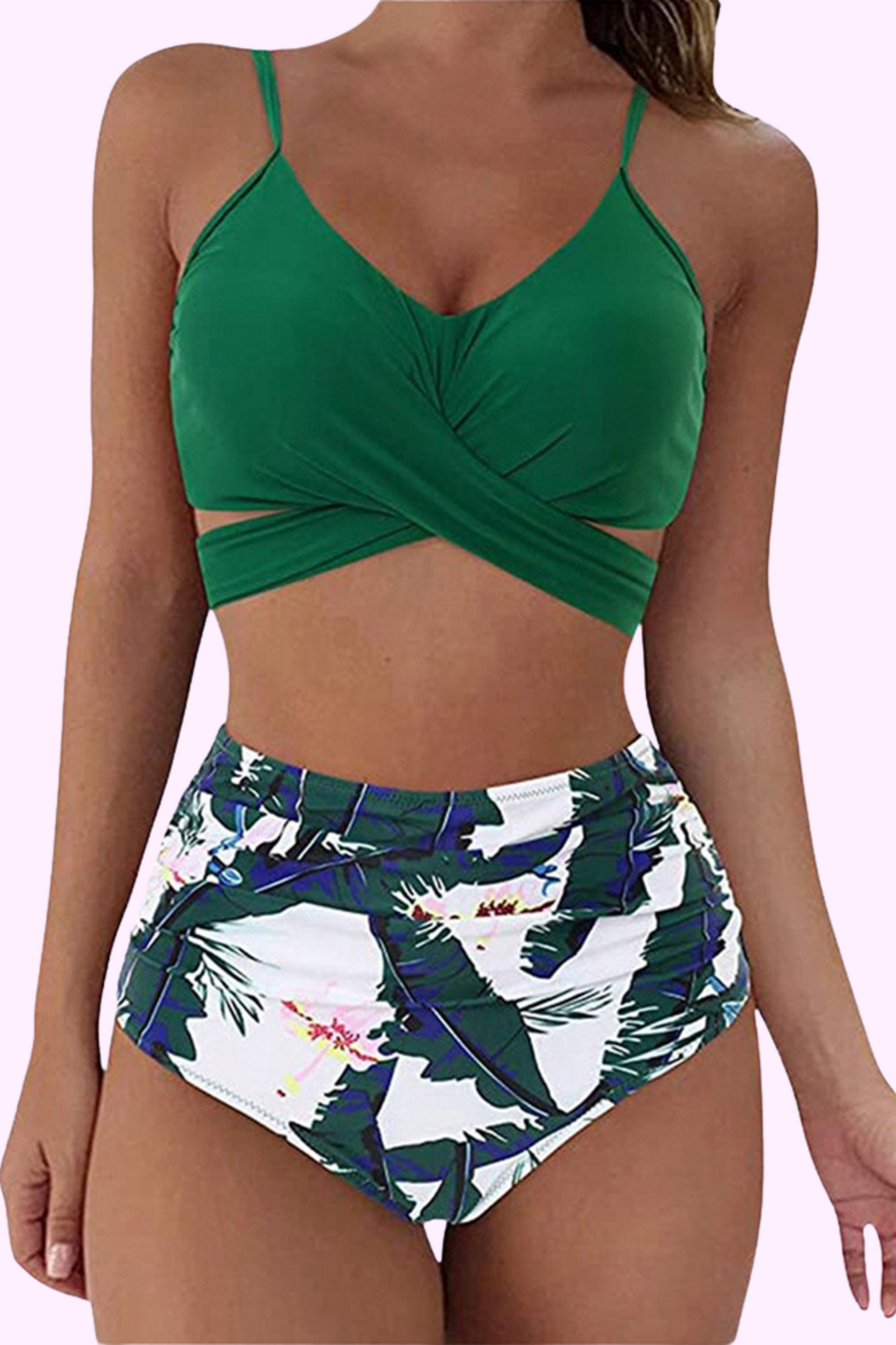 Urban Jungle High-Waisted Bikini Set
