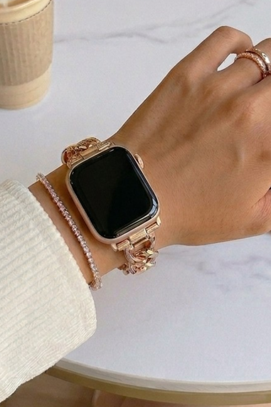 Bling Babe Apple Watch Band - Gold