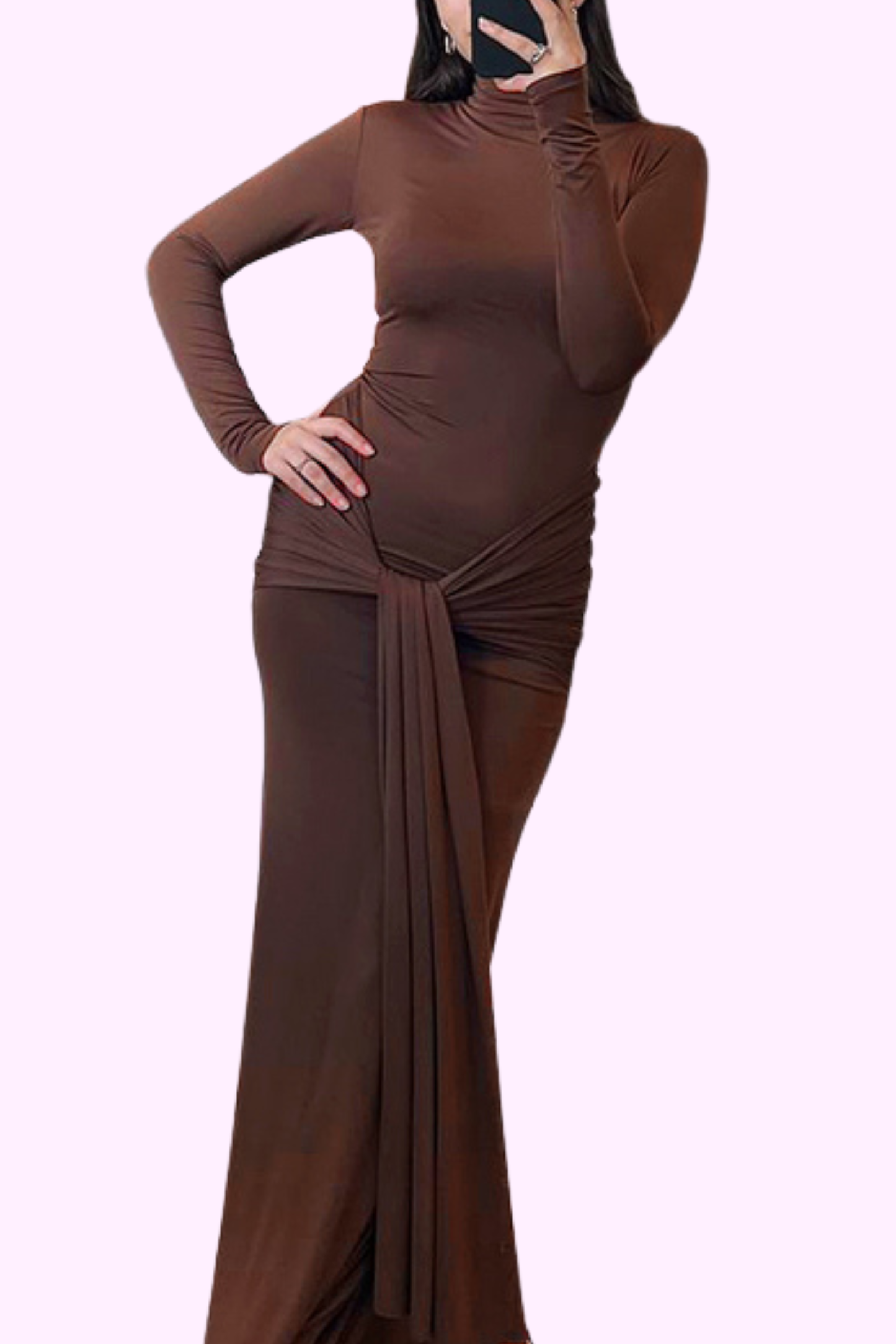 Wrap It Up Maxi Dress - Brown