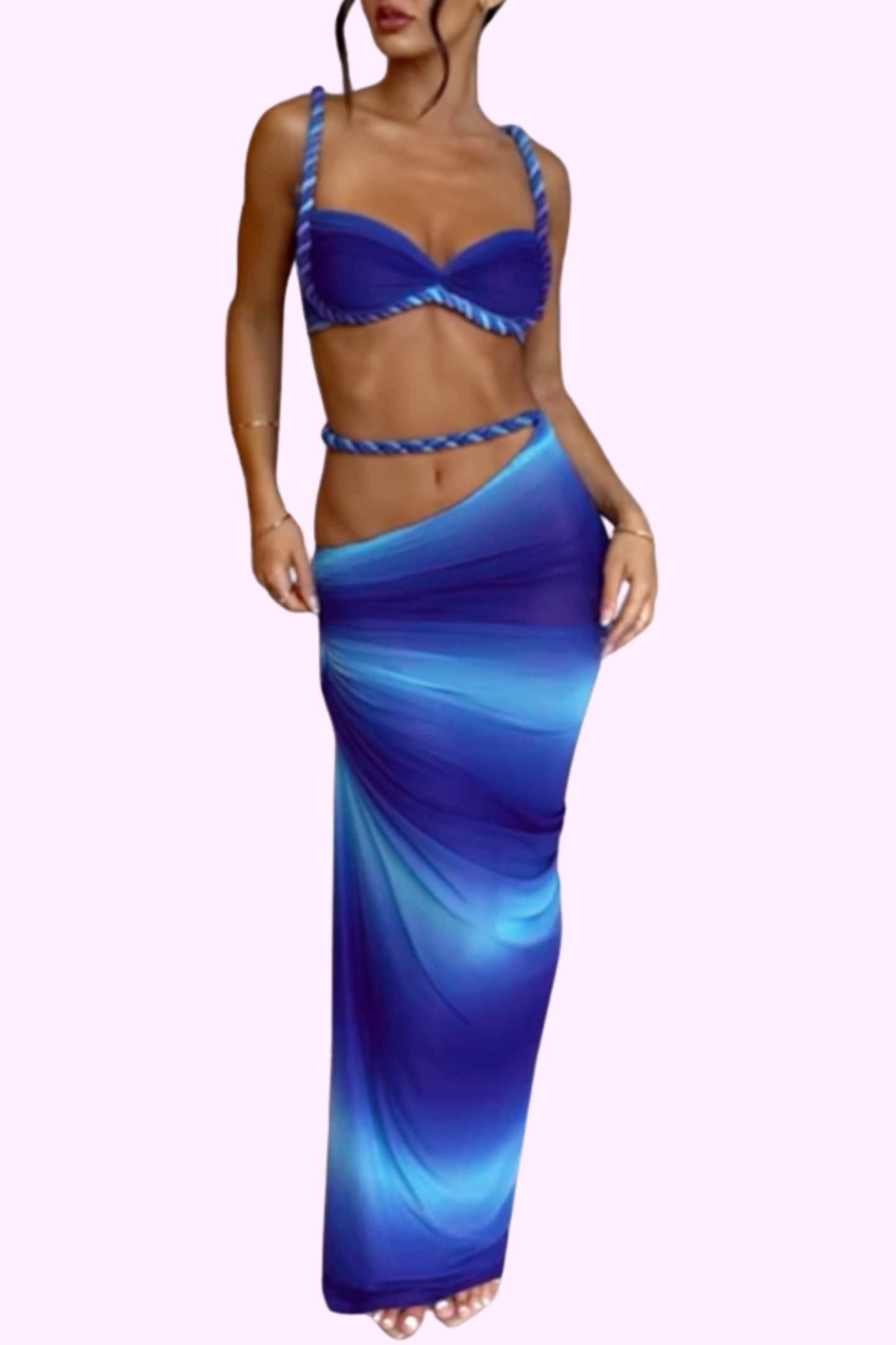 Badder Than Ever Dress Set - Blue