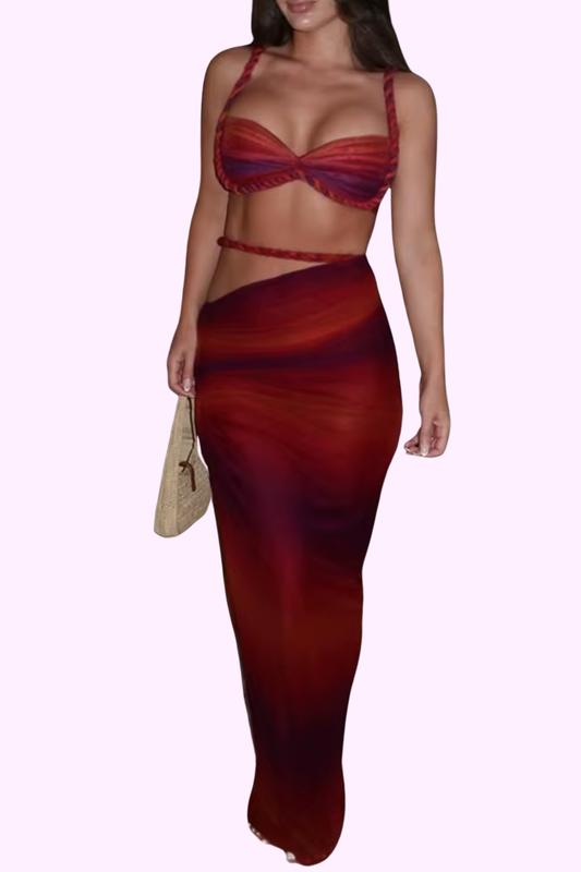 Badder Than Ever Dress Set - Red