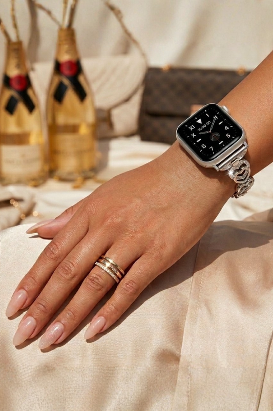 Loving My Life Apple Watch Band - Silver