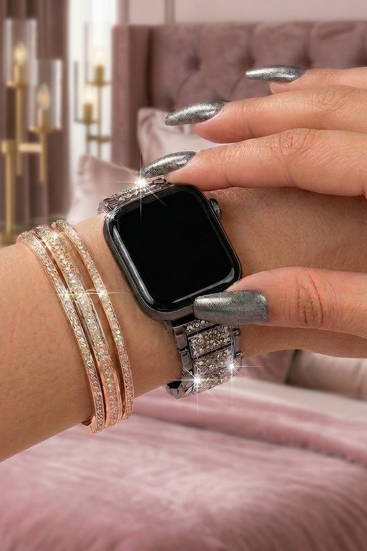 Sparkly Sweetie Apple Watch Band - Black
