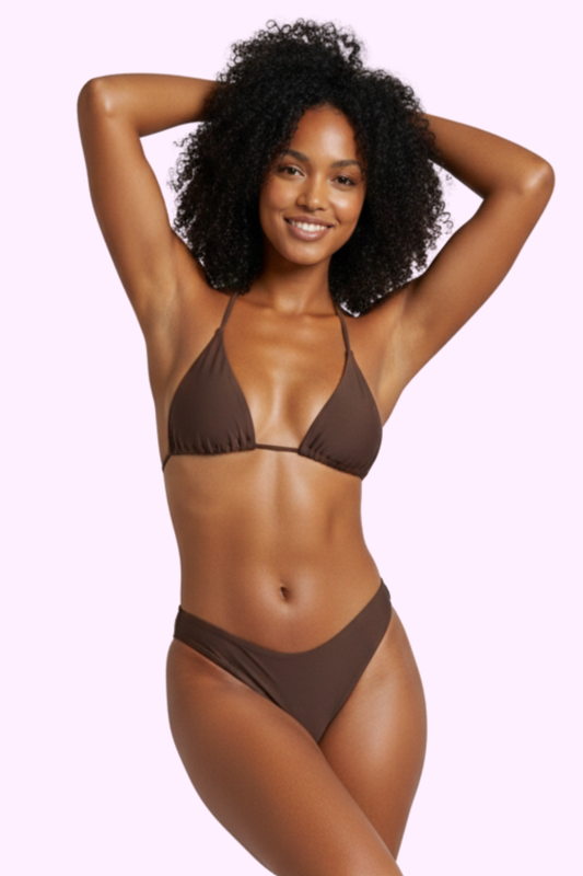 Pool Princess Bikini Set - Brown