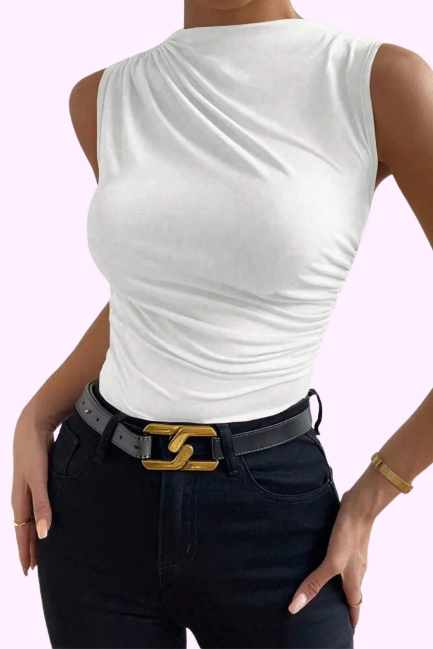 Whole Other Level Top - White